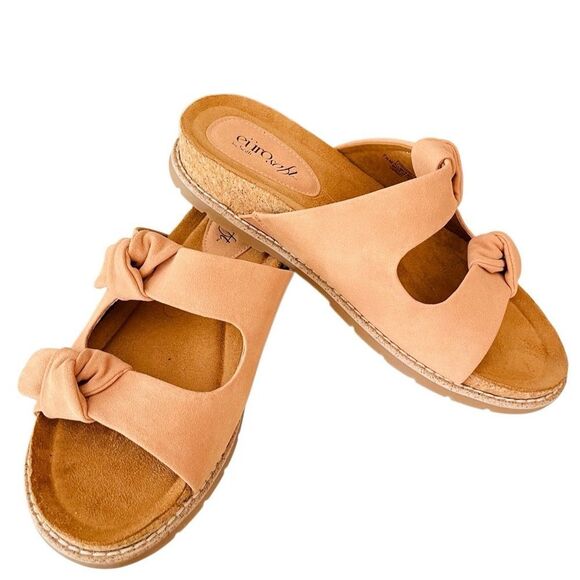 Eurosoft Golden Knot Sandal, size 7.5, tan. - Picture 5 of 10